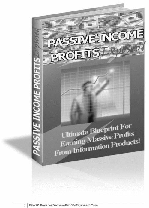 Product picture Passive Income Profits Exposed
